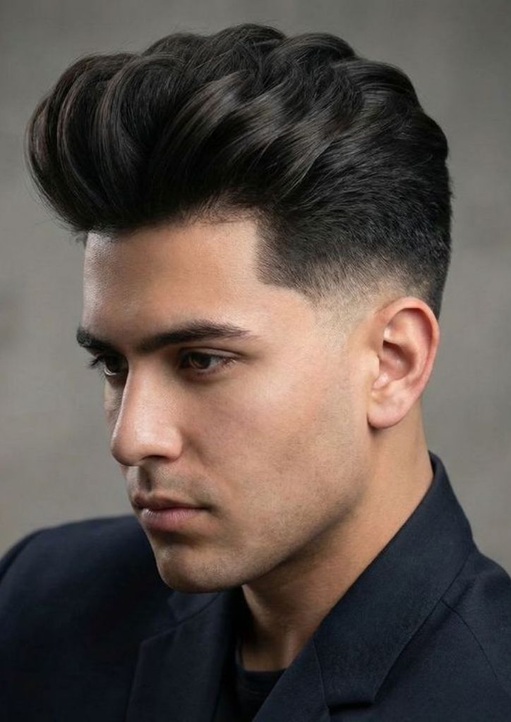 Blowout with Low Taper Fade