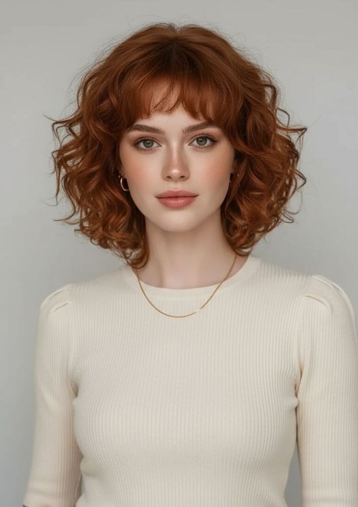 Curtain Bangs with Long Waves