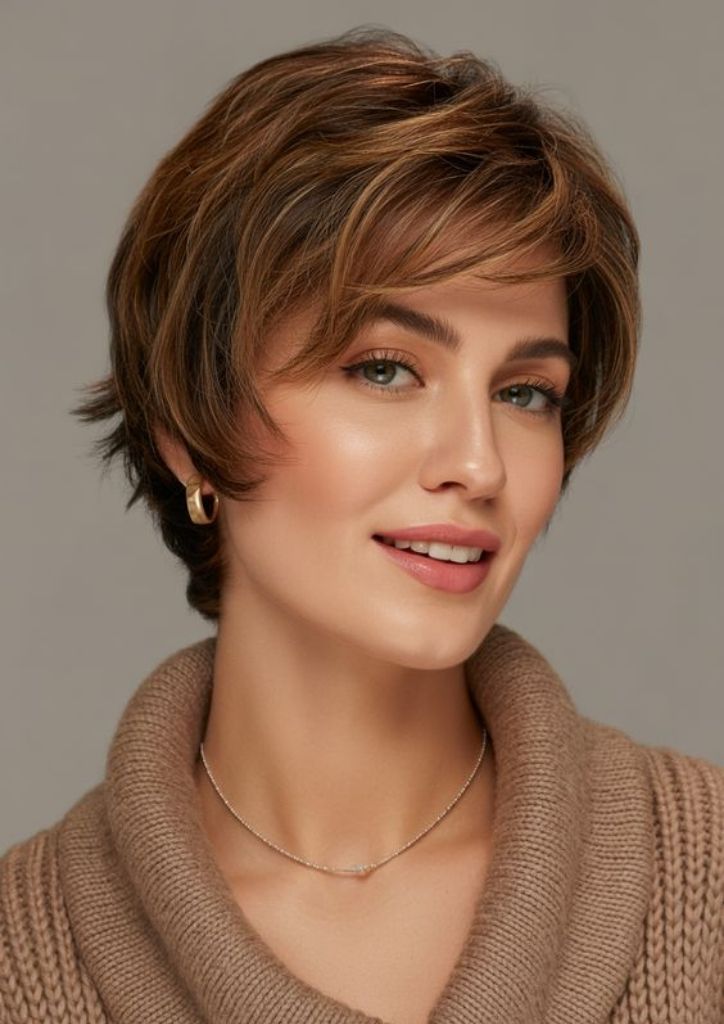 Korean Softer Bixie in Nutella Brown