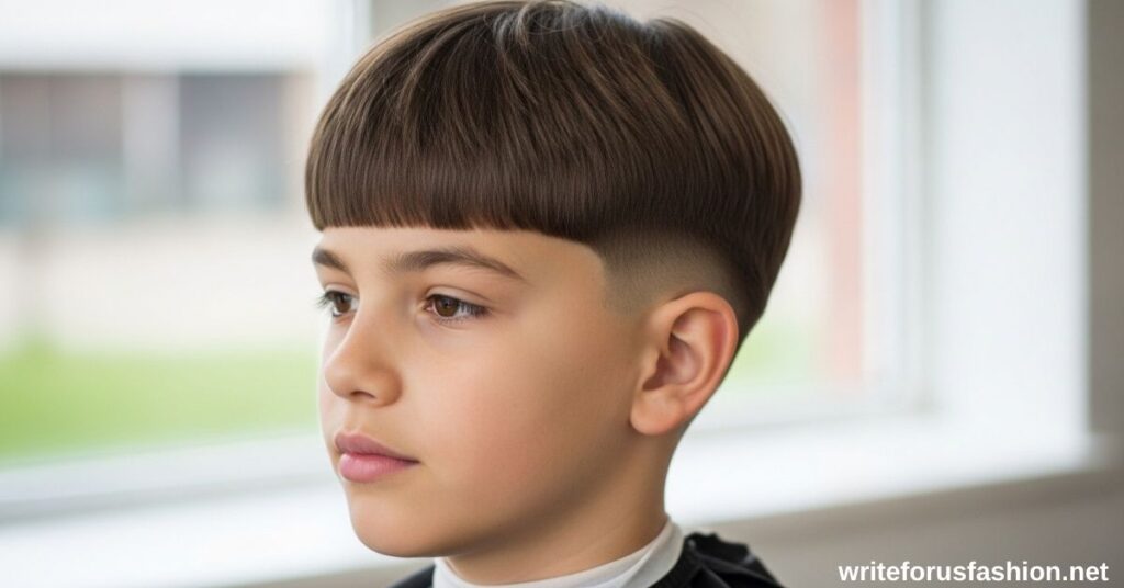 Bowl Cut with Fringe Natural Bangs