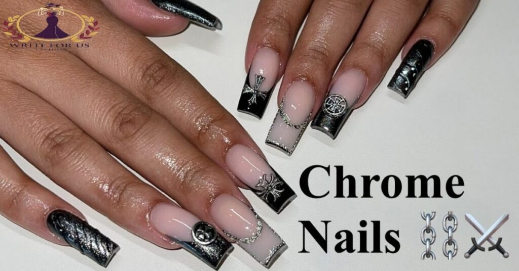 Chrome French Nails Modern Twist to a Classic