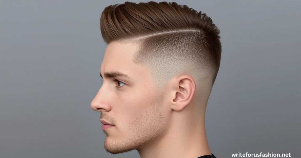 Clean haircut showing Sharp High Taper Fade contrast