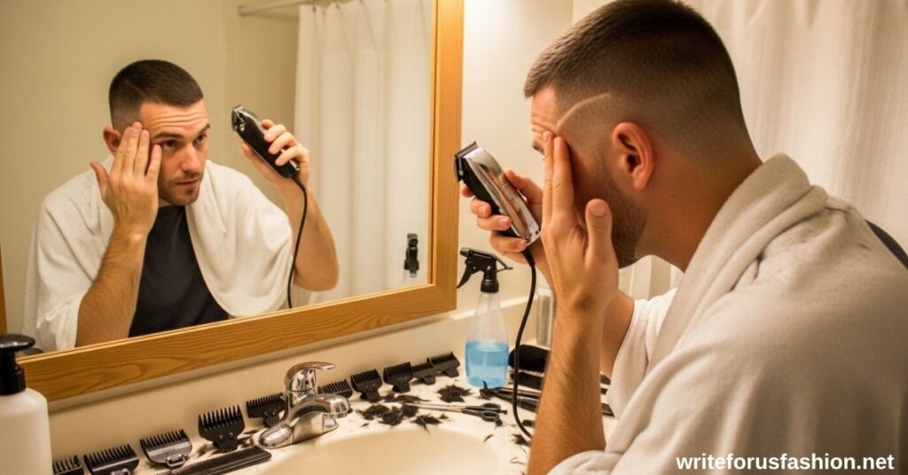 DIY Buzz Cut and Taper Fade