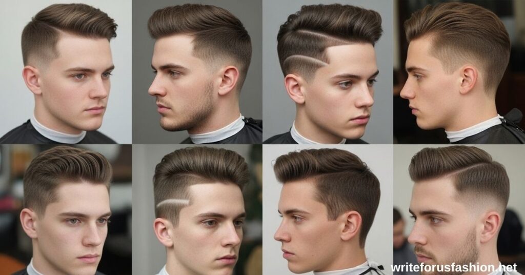 Fade style tailored to complement different face shapes