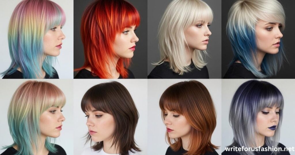 Hair Colour Ideas for Feminine Mullets