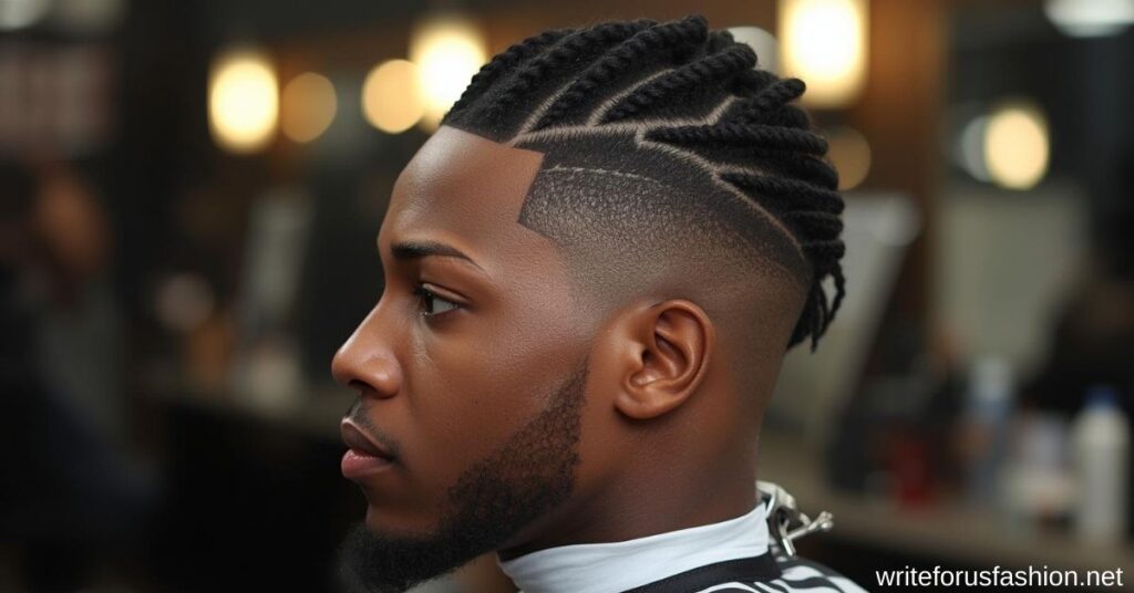 High Taper Fade with Cornrows