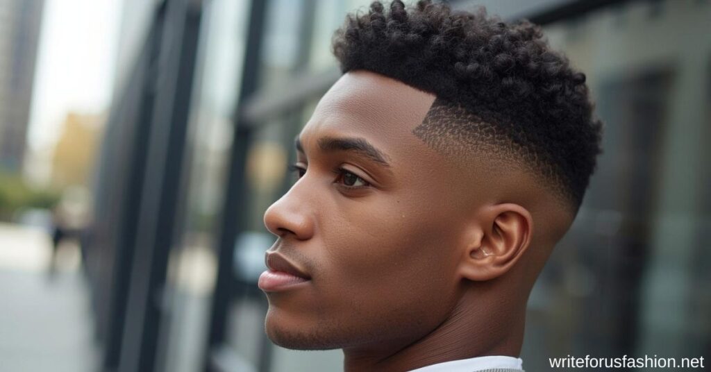 High Taper Fade with Curls