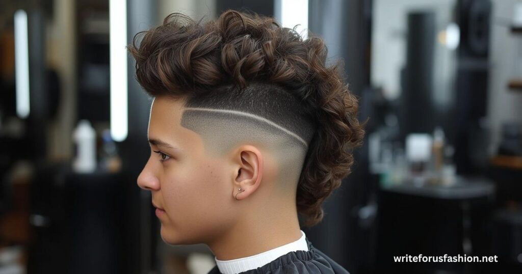 Loose Curl Taper Mullet