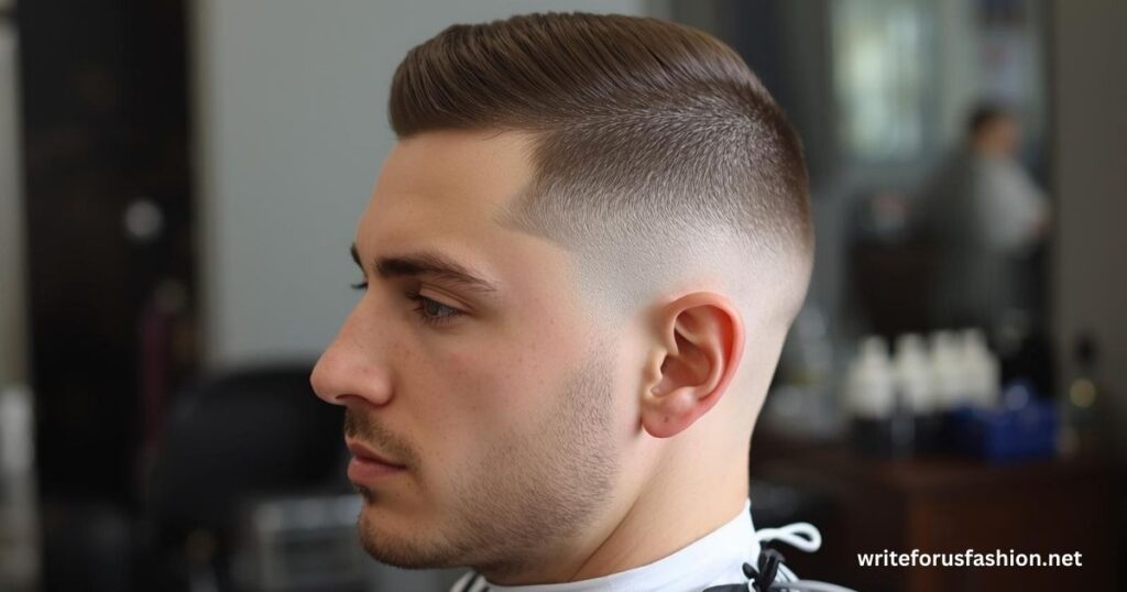 Low Taper Fade with Buzz Cut or Crew Cut