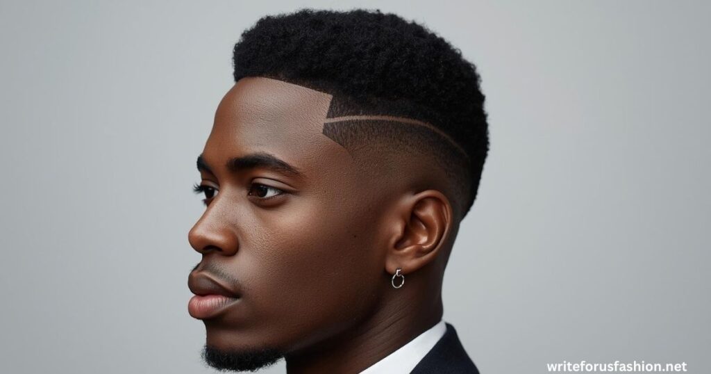 Sharp High Taper Fade for Black Men