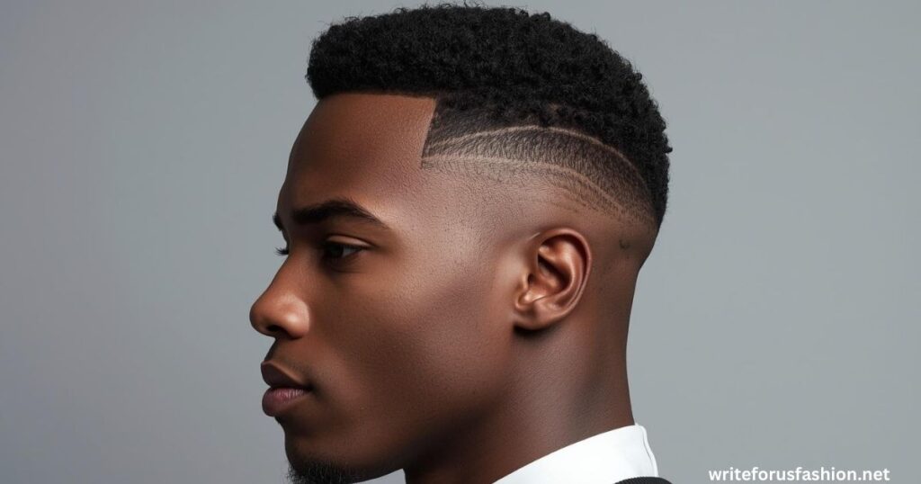 Sharp High Taper Fade for Black Men