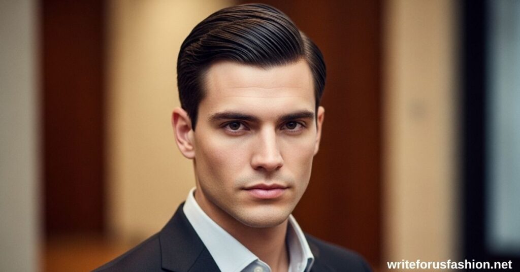 Simple haircut with sleek, polished appearance