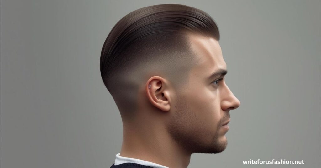 Slick Back Taper Fade Hairstyle