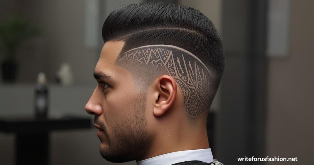 Taper Fade with Hair Design Art