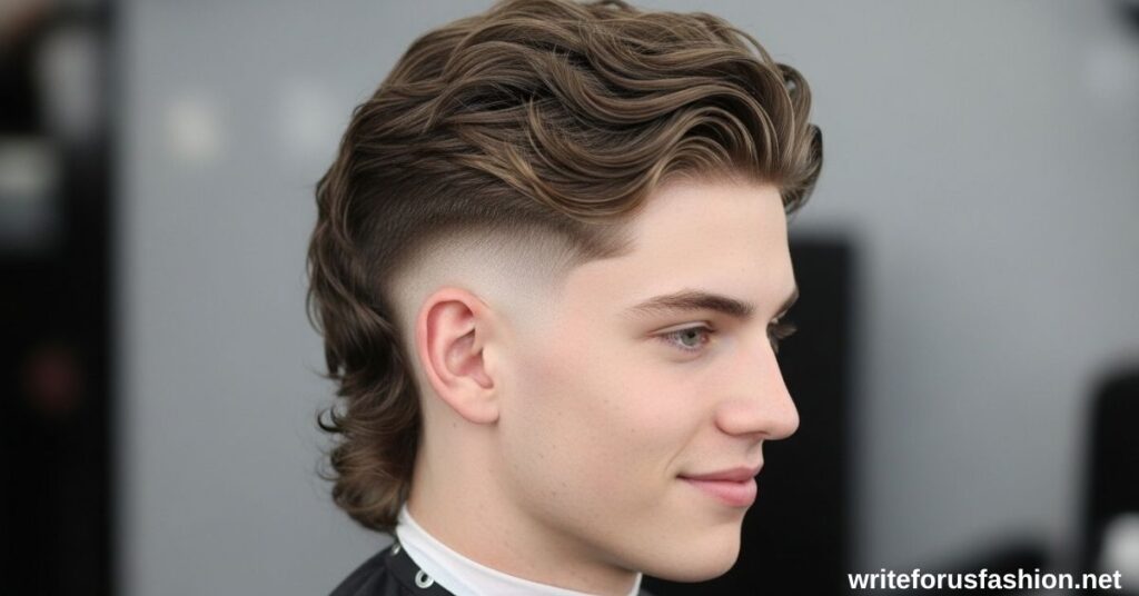 Wavy Mullet with Fade
